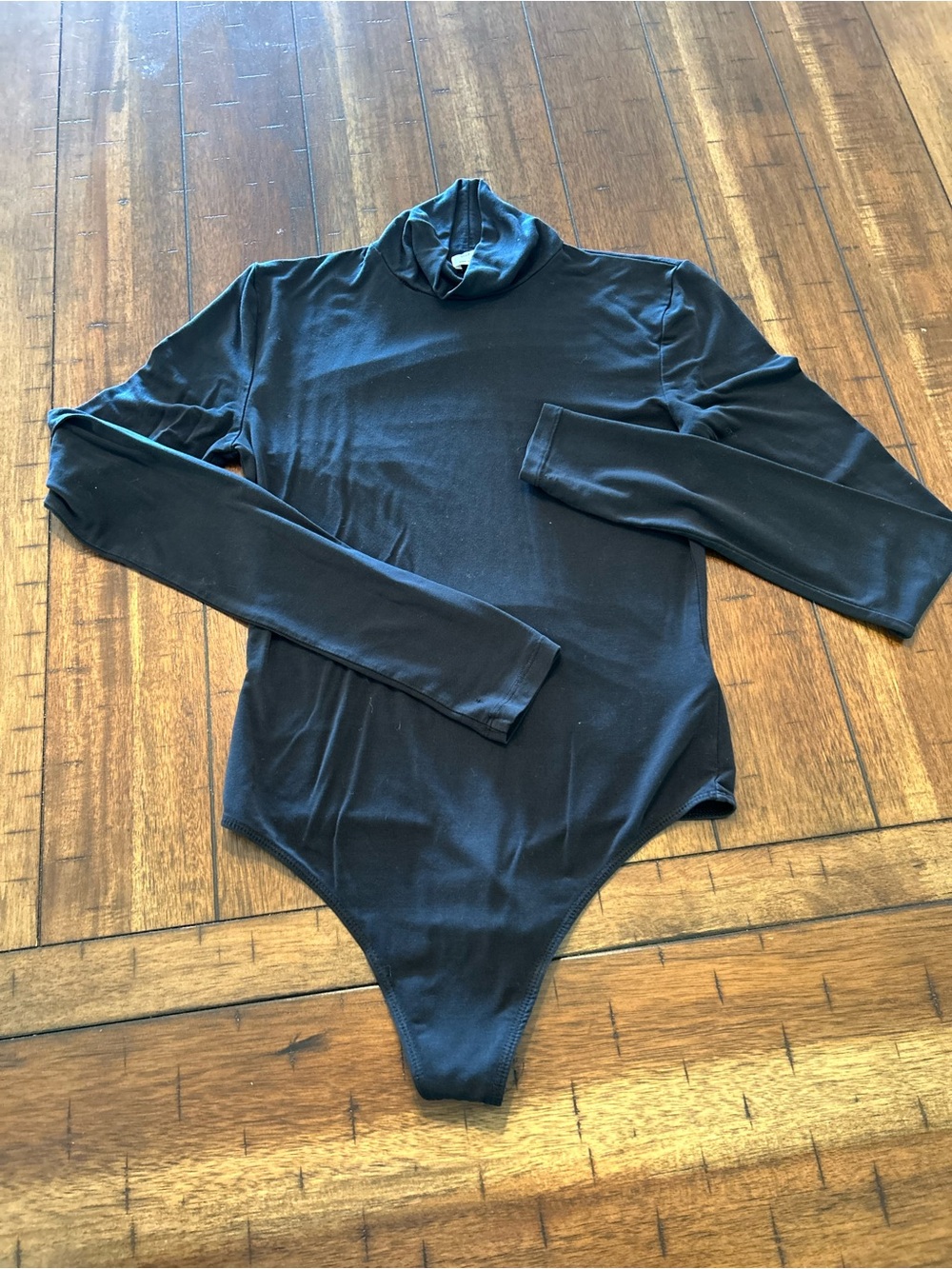 Wilfred Aritzia Black Turtleneck Bodysuit XS Long Sleeve Thong